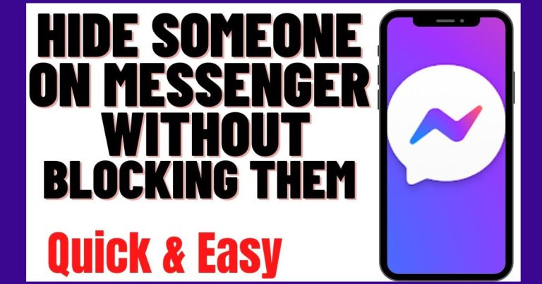 How do you hide someone on Messenger without blocking them?